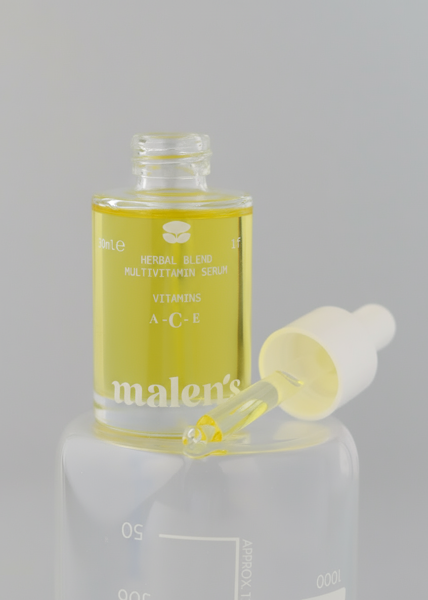 HERBAL BLEND MULTIVITAMIN SERUM A-C-E 30 ml | Antioksidan Cilt Bakım Serumu - Retinol + Vitamin C + Vitamin E