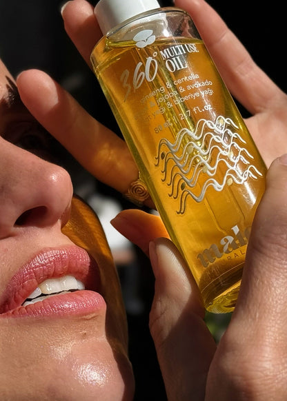 360° MULTI-USE OIL 80 ml | Çok Amaçlı SAÇ ve VÜCUT Bakım Yağı - 17 bitki + E Vitamini