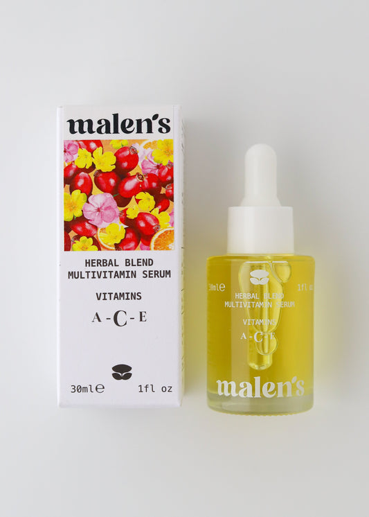 HERBAL BLEND MULTIVITAMIN SERUM A-C-E 30 ml | Cilt Bakım Serumu - Retinol + Vitamin C + Vitamin E